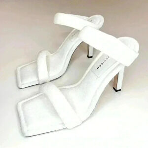 Good American Women's Terry Slip On High Heel Sandals Size 7.5